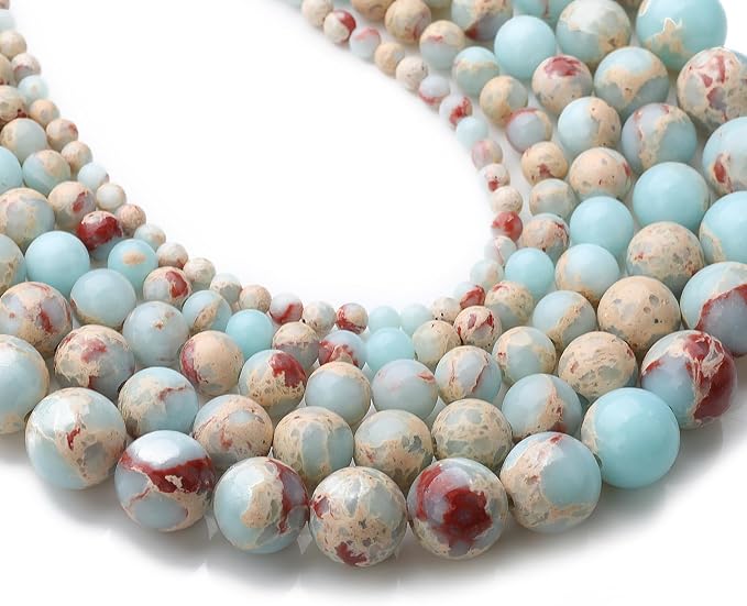 Zenkeeper 108Pcs Blue Imperial Spacer Loose Beads Bulk - Image 2