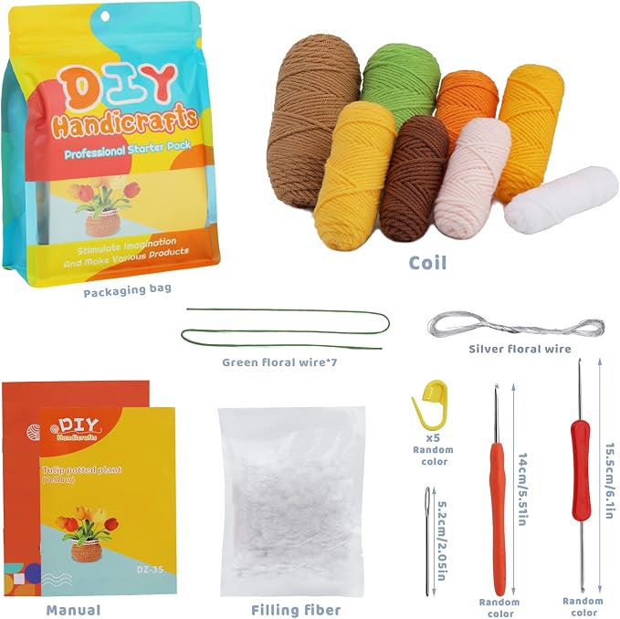 kgxulr Crochet Kit for Beginners, Crochet Kit Beginner Crochet Starter Kit for - Image 2