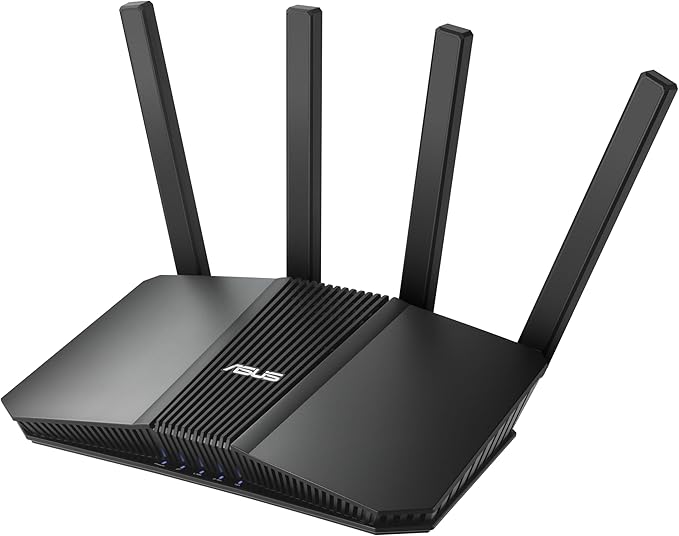 ASUS RT-BE82U Dual-Band WiFi 7 (802.11be) Smart AiMesh Extendable Router, 6500 Mbps, Five 2.5GbE Ports, 4096-QAM, Up to 3 SSIDs for IoT Devices, Parental Controls & VPNs, Advanced Network Security