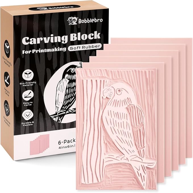 Bobblebro Linoleum Blocks for Printmaking Supplies by Unknown