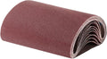 uxcell 10pcs 8" x 19" Sanding Belts 80 Grits Aluminum Oxide Abrasive Belt Sander Paper Sanding Papers for Metal Wood Grinding Polishing, Reddish Brown
