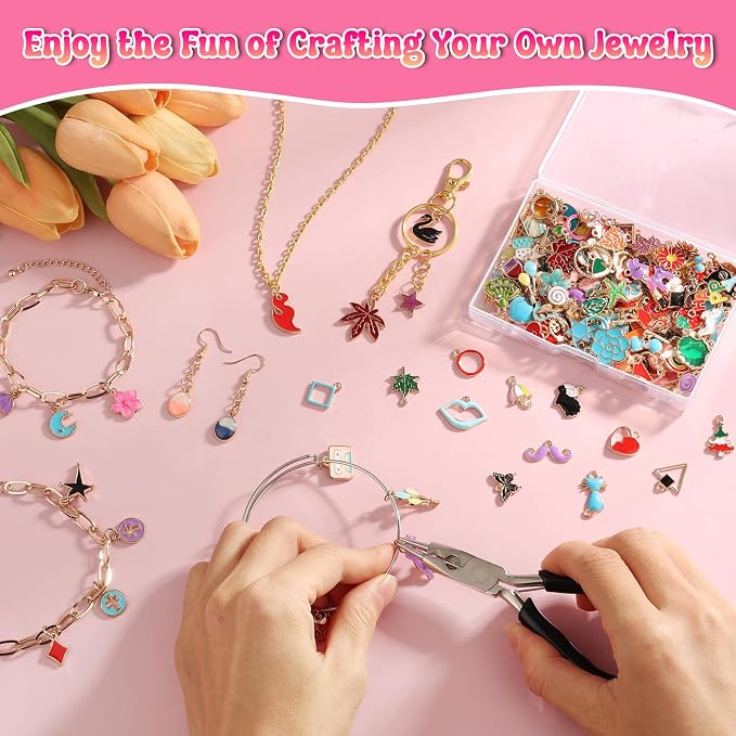 200Pcs Charms for Jewelry Making - Image 7