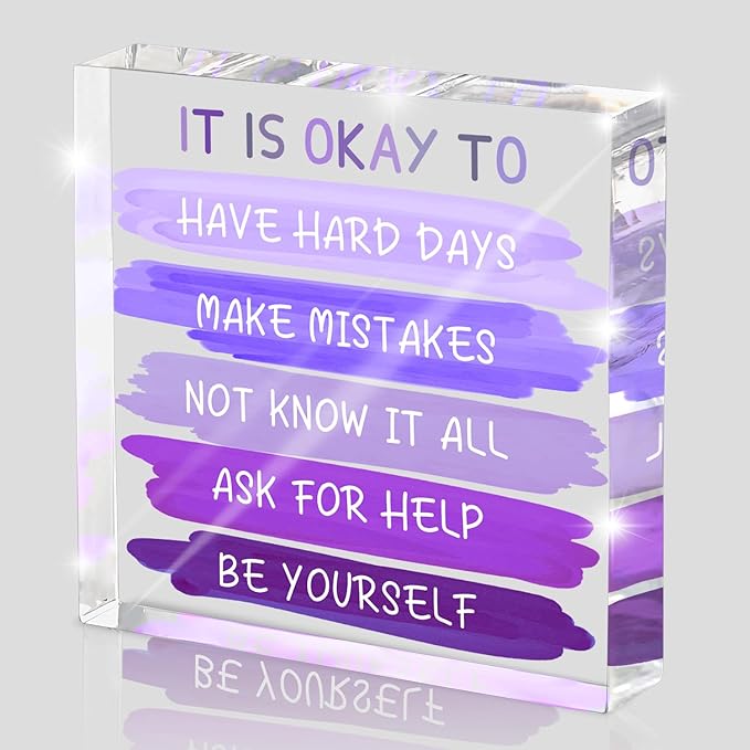 Mental Health “It Is Okay To...” Desk Sign by MUZRUYOU