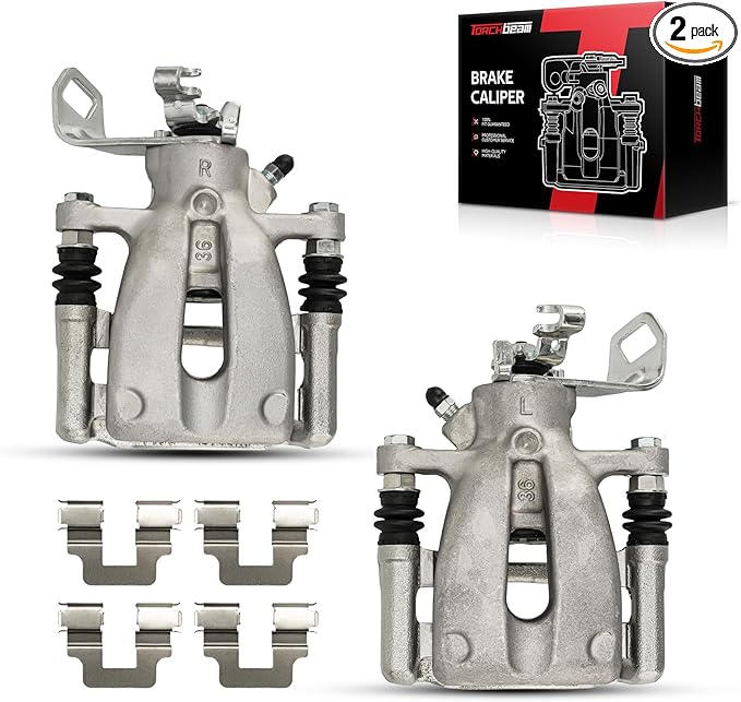 Torchbeam Rear Brake Calipers Set for Mini Cooper 2007-2015, Rear Left and Rear Right Calipers Replace # 19B3318+19B3319