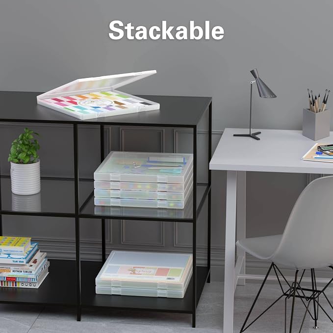 Denkee 12 x 12 Paper Storage, 4 Pack Scrapbook Paper Organizer Storage - Image 7