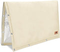 Backflow Preventer Insulation Cover - 2 Way Opening Pipe Insulation Cover for Irrigation Valve, Sprinkler Cover for Outside - Winter Freeze Protection Backflow Cover - 30" W x 24" H, Beige
