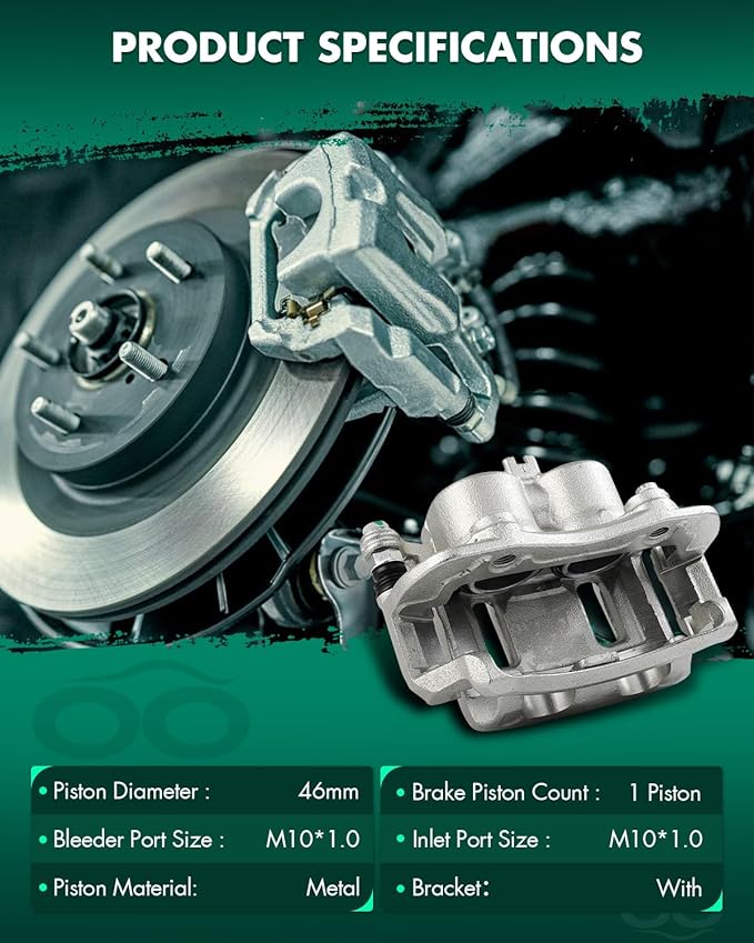 SCITOO Front Left Brake Caliper With Bracket 19B2639 Compatible For Nissan For Frontier 2003-2004,For Nissan For Xterra 2000-2004