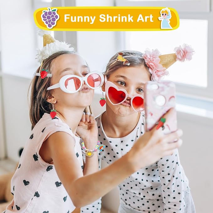 286 PCS Shrink Art Paper Kit Includes 14 PCS Shrink Plastic Sheets and 272 PCS - Image 5