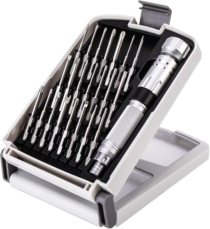Small Precision Screwdriver Set for Electronics,22 in 1 Mini Screwdriver Set with 22 S2 Magnetic Screw Driver Bits and Extendable Handle,Repair Kit for Eyeglass Computer Laptop Watch Jewelers