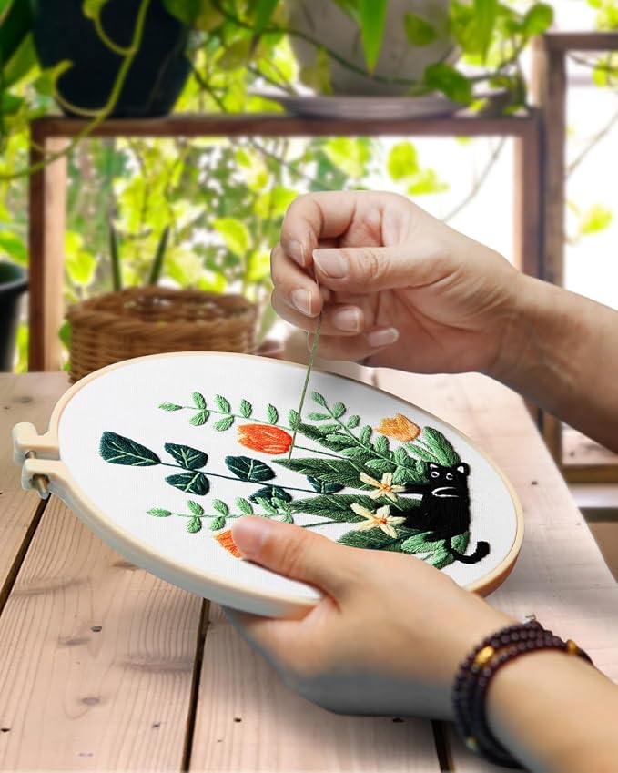TINDTOP Embroidery Kit for Adults, Embroidery Kit for Beginners Include - Image 4