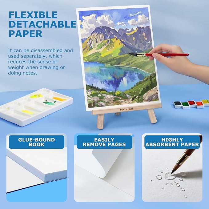 Pacocoast Watercolor Paper, Artist Sketchbook - Image 4
