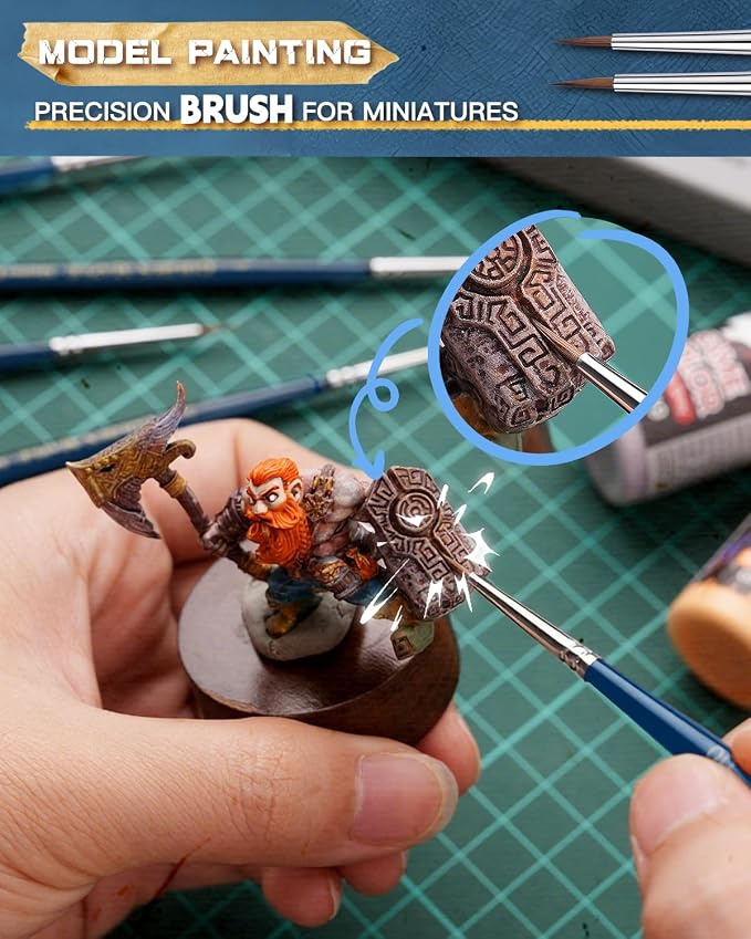 Kolinsky Sable Brushes, Watercolor Details, Acrylic Gouache Inks Painting - Image 4
