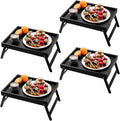 Fibogollo 4 Pack Bamboo Bed Tray Table by Fibogollo
