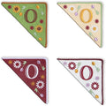Personalized Embroidered Corner Mark, 4 Pack, Finished Initial Felt Bookmark by Unknown