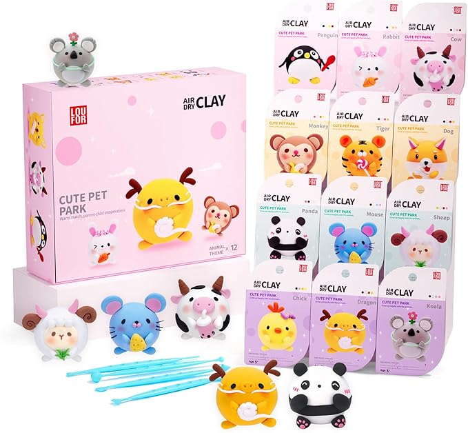 LOUFOR Air Dry Clay Kits by LOUFOR-THENOBILITYINCLAY