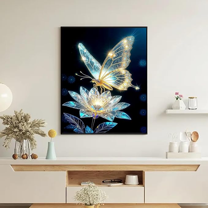 VeGuude Square Drill Butterfly Diamond Art Kits - Image 2