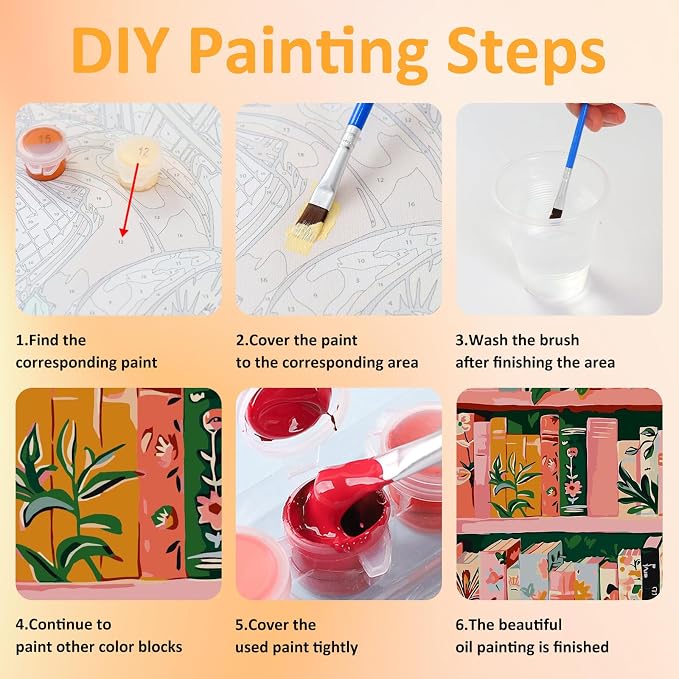 Mandun 3 Pack Paint by Numbers Kit - Image 8