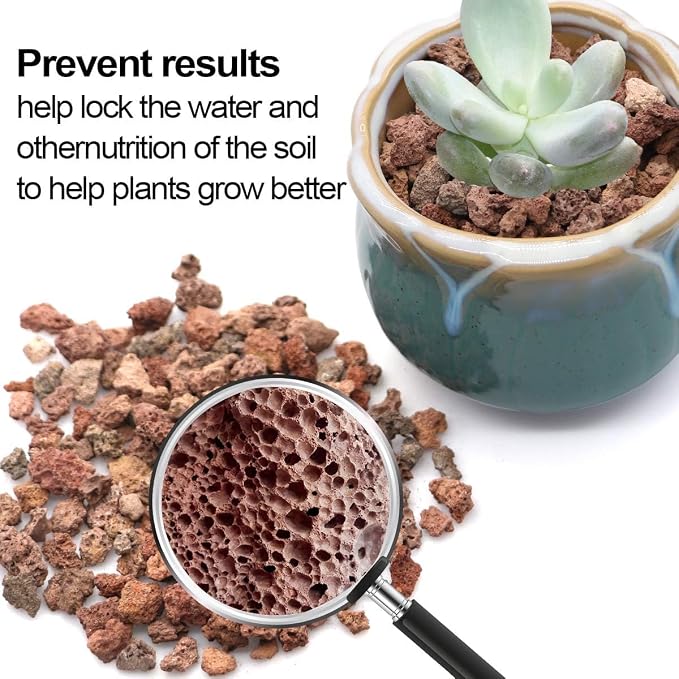 TOYPOPOR 6lb Red Lava Rocks Soil - Image 4
