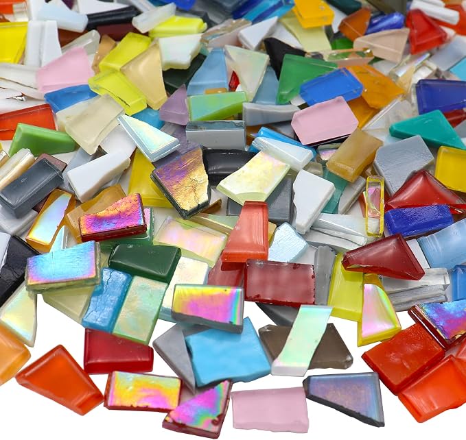 LITMIND Irregular Crystal Glass Mosaic Tiles by LITMIND