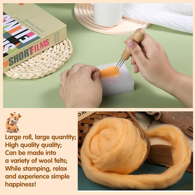 3.53oz Needle Felting Wool Roving Wool - Image 4