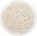 anezus Pearl Beads for Craft, 6 mm Small Sew on Pearl Beads by anezus