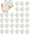30PCS Natural Scallop Shells 2.3''-3'' White Sea Shells by Unknown