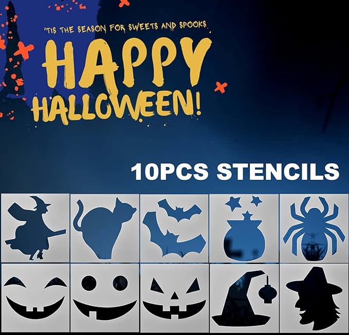 21 Pieces Comfort Grip Pumpkin Carving Kit with Gift Box and Carrying Case Heavy Duty Stainless Steel Pumpkin Carver Tools Pumpkin Sculpting Set and 10 Stencils for Halloween Jack-O-Lanterns (BLACK)