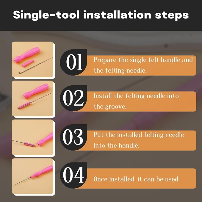 QMNNMA Needle Felting Needles, Needle Felting Tools Set - Image 5