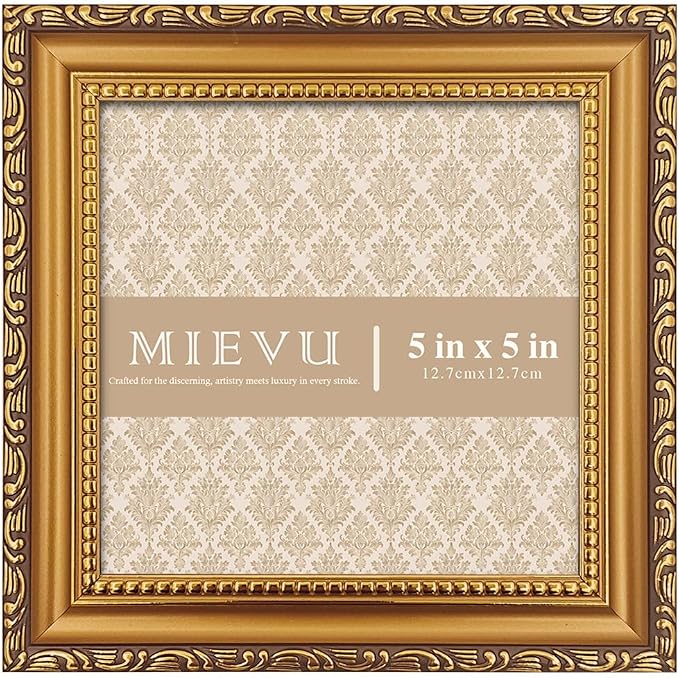 5×5 Gold Picture Frame by MIEVU