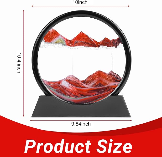 Meeitec Moving Sand Art, 3D Liquid Motion Deep Sea Sandscape Color Quicksand - Image 4