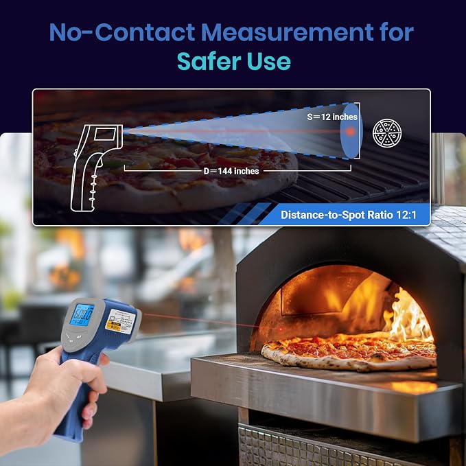 Etekcity Infrared Thermometer Laser Temperature Gun, -58°F~1130°F, Pizza Oven - Image 6