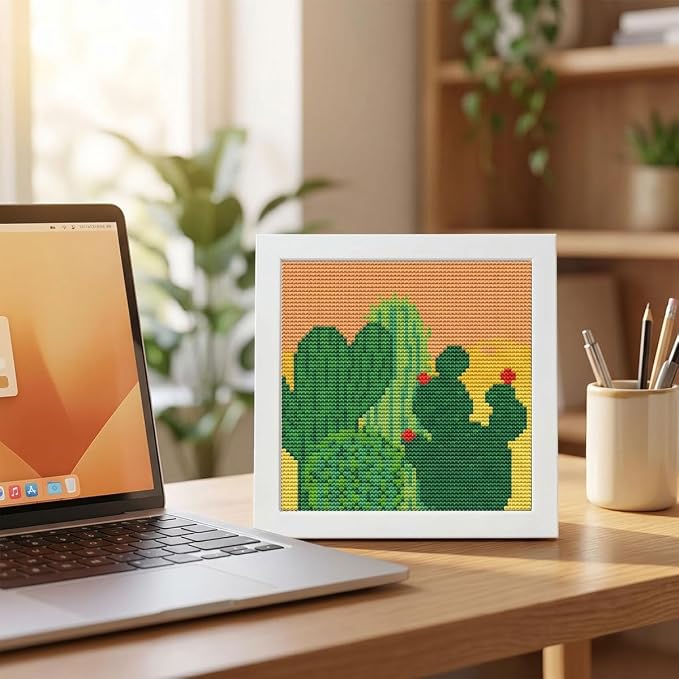 WUSARPLY Cactus Stamped Cross Stitch Kits - Image 4