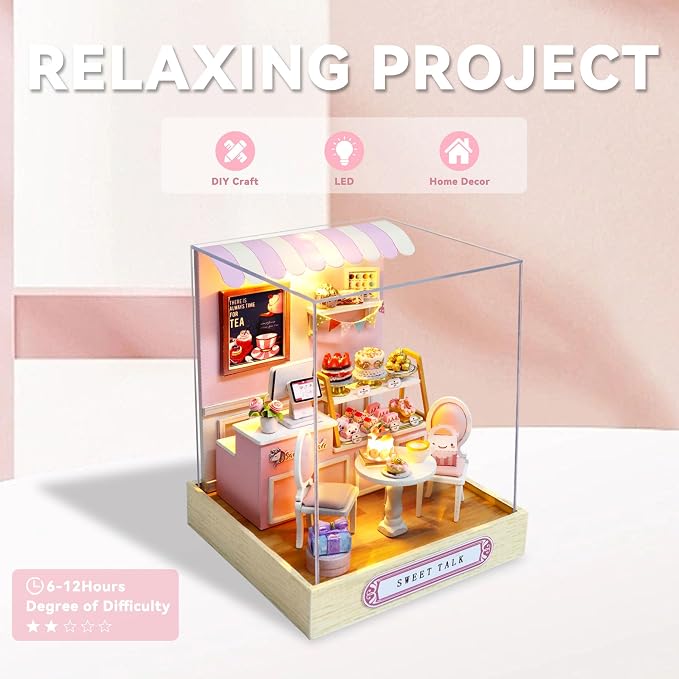 Flever Dollhouse Miniature DIY House Kit Creative Room - Image 4