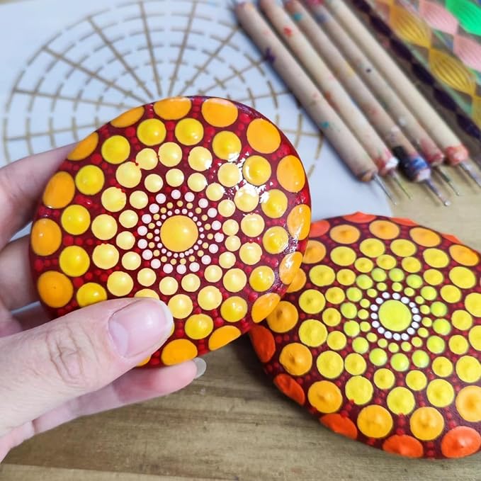 12PCS Large Painting Rocks, 3“-4” River Rocks - Image 7