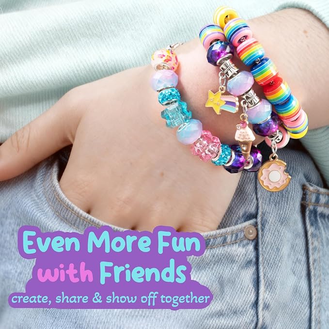 Charm Bracelet Making Kit & Unicorn/Mermaid Girl Toy- ideal Crafts - Image 6