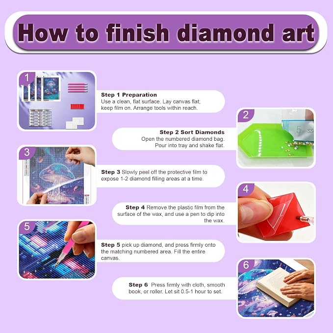 DOZEEZOP 6-Pack Diamond Painting Art Kits - Image 7