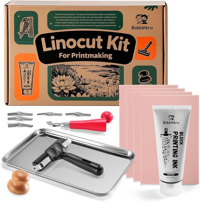 Bobblebro Linocut Kit for Printmaking by Unknown