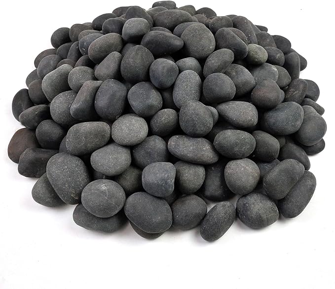 FANTIAN 40 lbs Black Stones for Landscaping, 1-2 Inch Small Pebbles Natural by FANTIAN-GardeningMakesLifeBetter