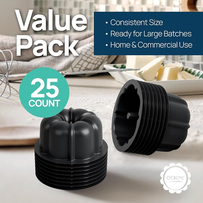 O’Creme Bakeable Plastic Mini Cake Pan & Jello Mold – Non-Stick Silicone Baking - Image 3