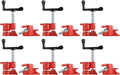 Wood Gluing Pipe Clamp Set | 3/4" Heavy Duty Woodworking Cast Iron Pipe Clamps Quick Release Pipe Wood Clamps (6 Pack, 3/4")