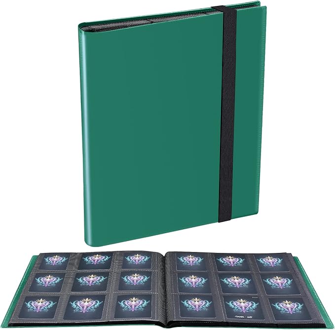 Card Binder, 360 Pockets Upgraded Trading Card Binders, Cards Collection Binder by JIQEZNL