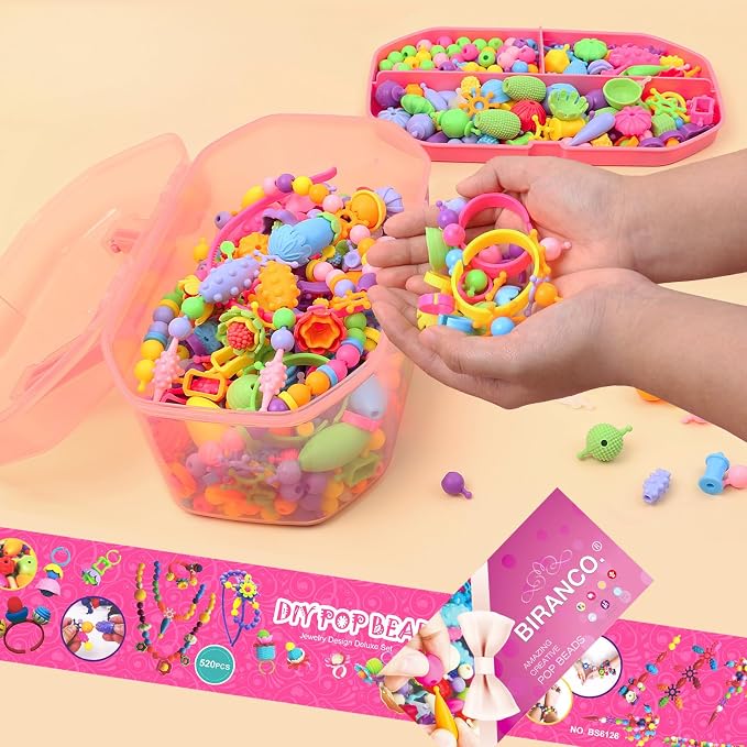 BIRANCO. Pop Beads, Jewelry Making Kit - Image 2