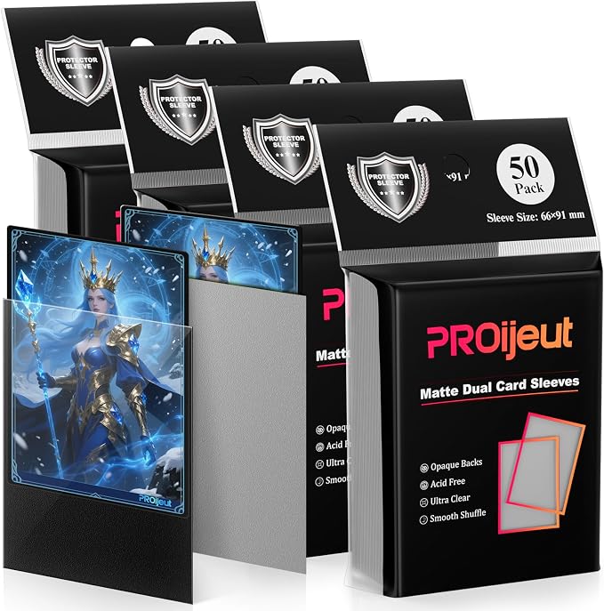 200 Pack Card Sleeves, Matte Dual Trading Card Sleeves - Image 8