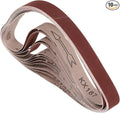 10 Pcs Sanding Belts 2 x 42 Inch 400 Grit Aluminum Oxide Abrasive Sandpaper for Belt Sander Metal Grinding Wood Working Weld Rust Removal
