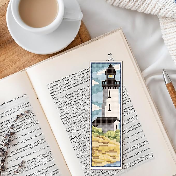 FREEBLOSS 6 Set Bookmark Cross Stitch Kits Cross Stitch Bookmark Kit - Image 7