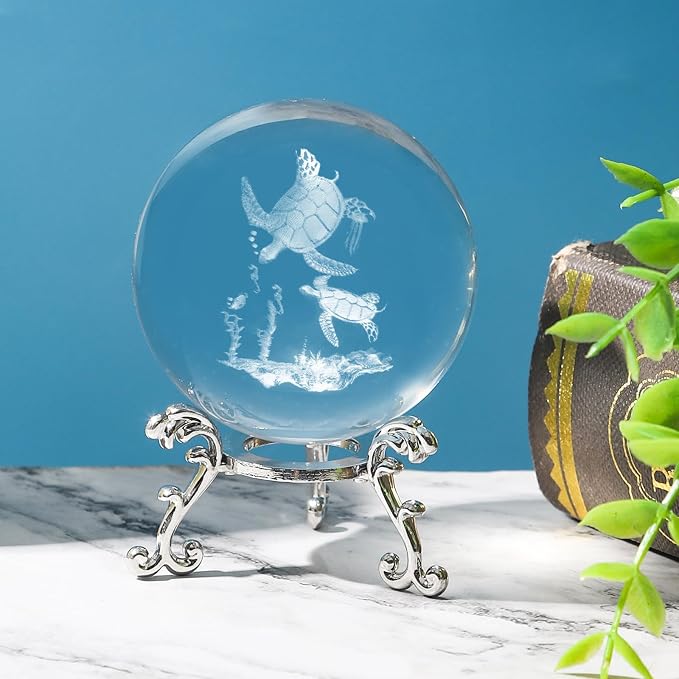 3D Sea Turtle Crystal Ball - Image 6