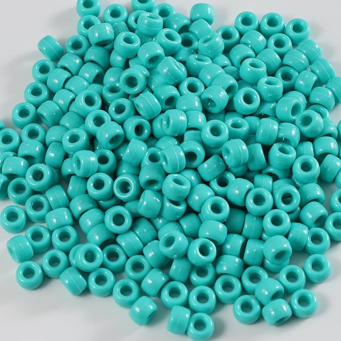Gxueshan 1000 Pcs Acrylic Pony Beads 6x9mm Bulk - Image 2