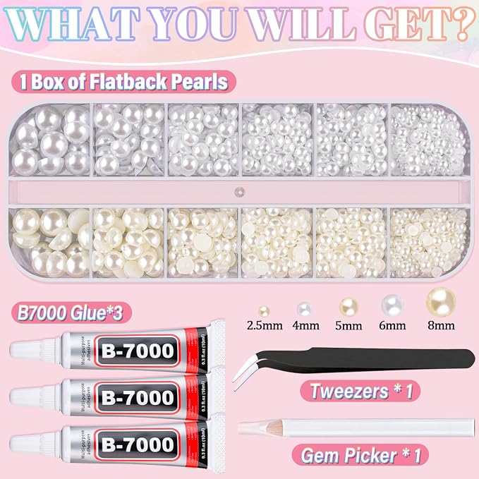 Flatback Pearls for Crafting - Image 2