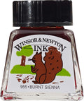 Winsor & Newton Drawing Ink, 14ml Bottle, Burnt Sienna by WinsorNewton