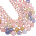 42pcs Natural Morganite Stone Beads by Yochus